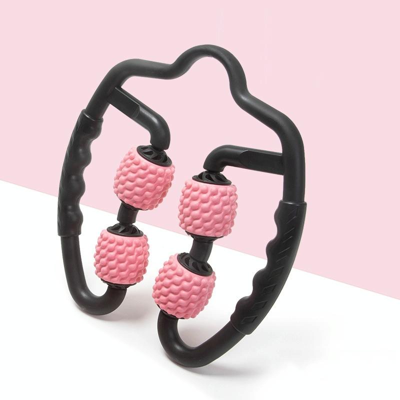 V562-A1024891750DBT-202508292116-00 Muscle Massage Roller Foam Shaft For Yoga & Fitness - Water-Drop Type Cherry Pink - Image 1