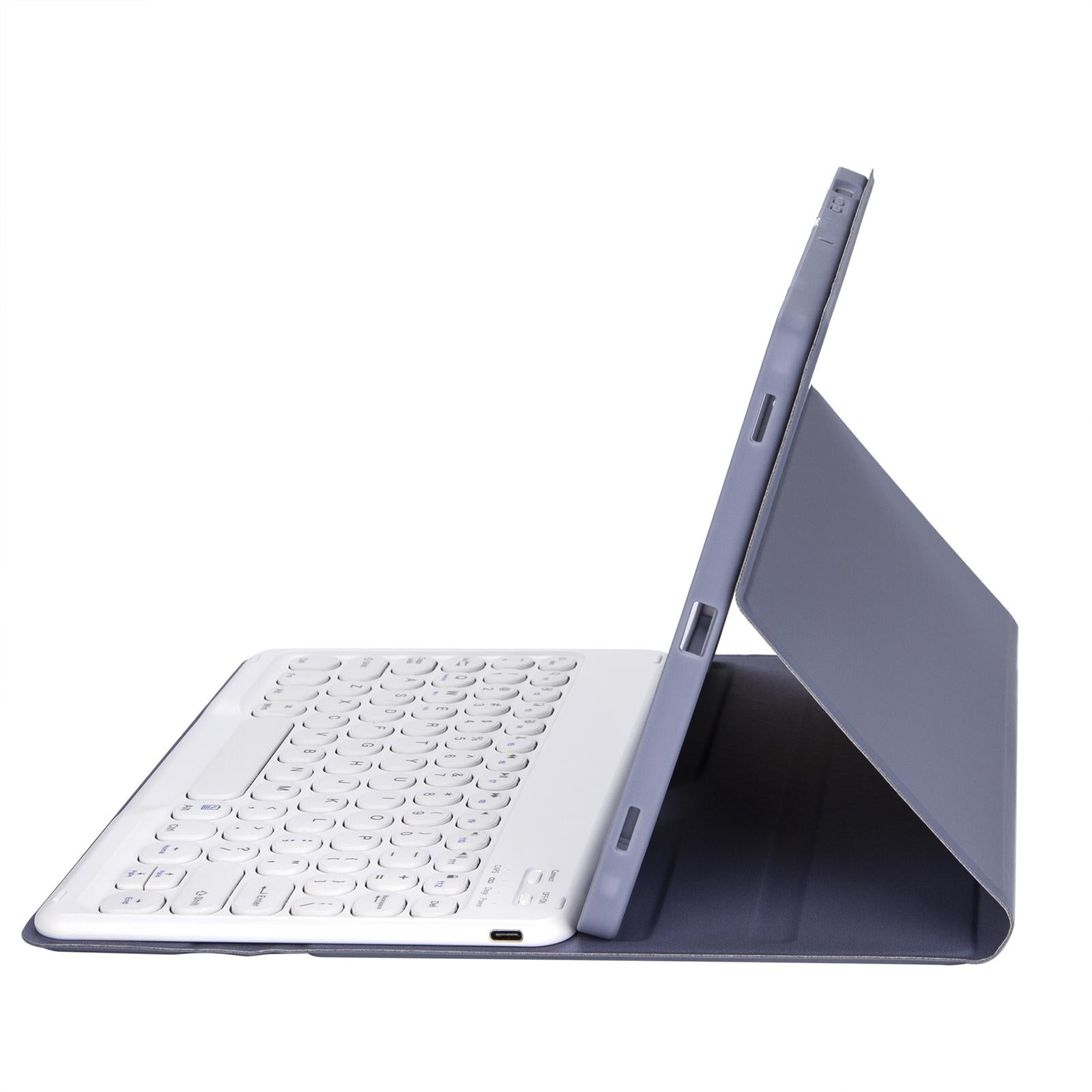 V562-A102494100ADE-202508290303-05 Detachable Bluetooth Keyboard Leather Case For Ipad Air 4 / 5 - Candy Colour Skin Texture - 10.9 Inch - Black - Image 6