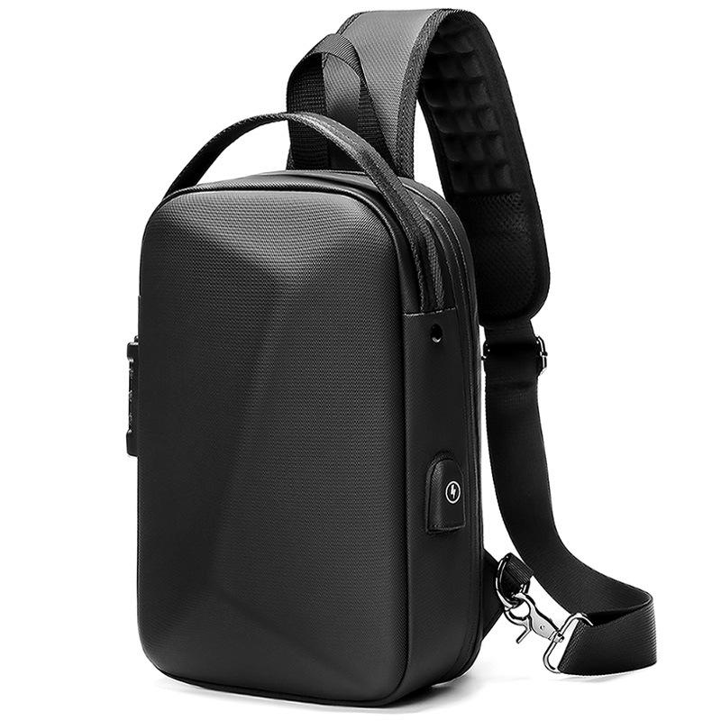 V562-A1027973060DBT-202508271630-00 Waterproof Chest Bag Usb Port Lightweight Outdoor Shoulder Messenger Bag - Image 1