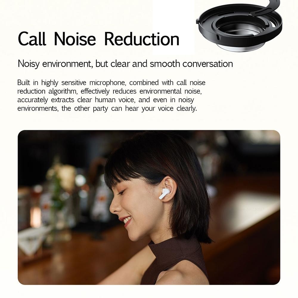 V562-A1029683060DBT-202508271116-12 Waterproof Redmi Buds 4 Vitality Wireless Earphone with Bluetooth Calling and Noise Reduction - White - Image 13