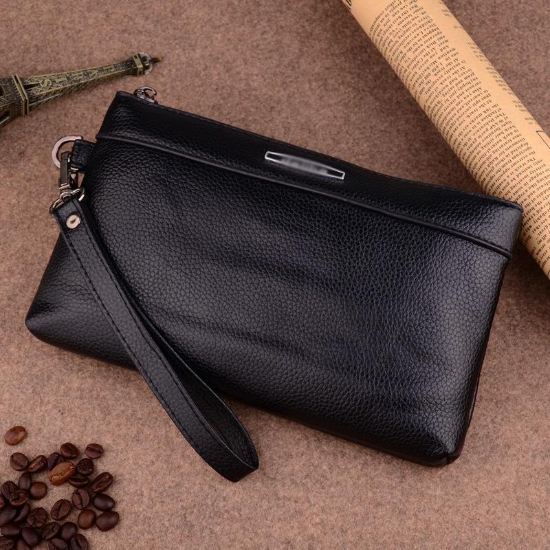 V562-A1031483060DBT-202508281536-00 Large Capacity Casual Clutch Wallet with Zipper Closure - Black - Image 1