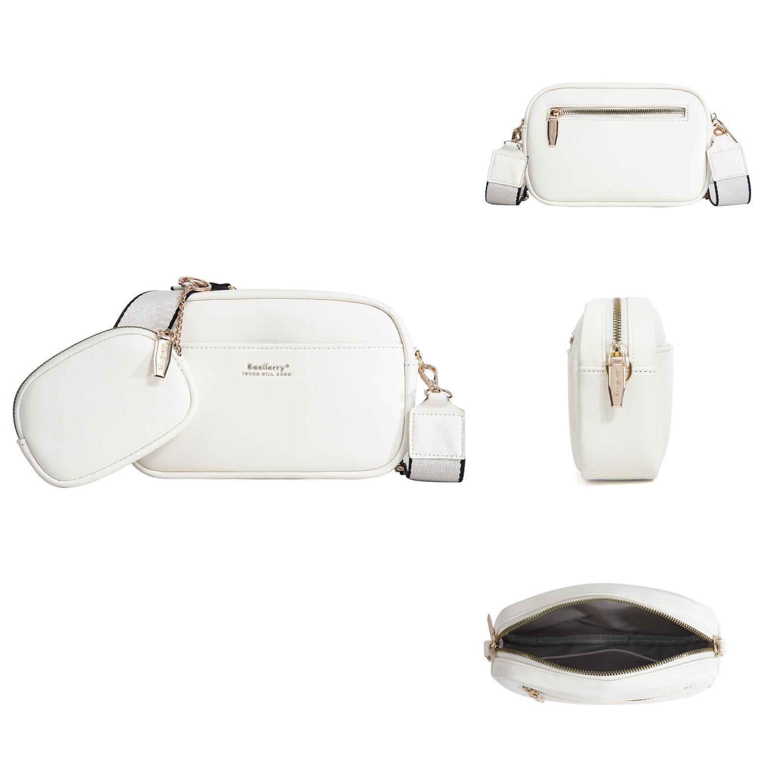 V562-A1035485060DBT-202508291245-00 Small Square Pu Crossbody Bag For Women High Capacity - White - Image 1