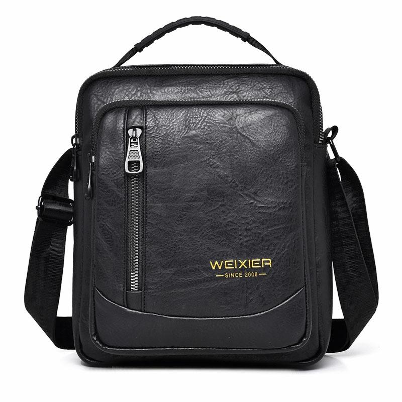 V562-A1036134060DBT-202508290625-00 Waterproof Business Crossbody Bag Large Capacity - Black - Image 1