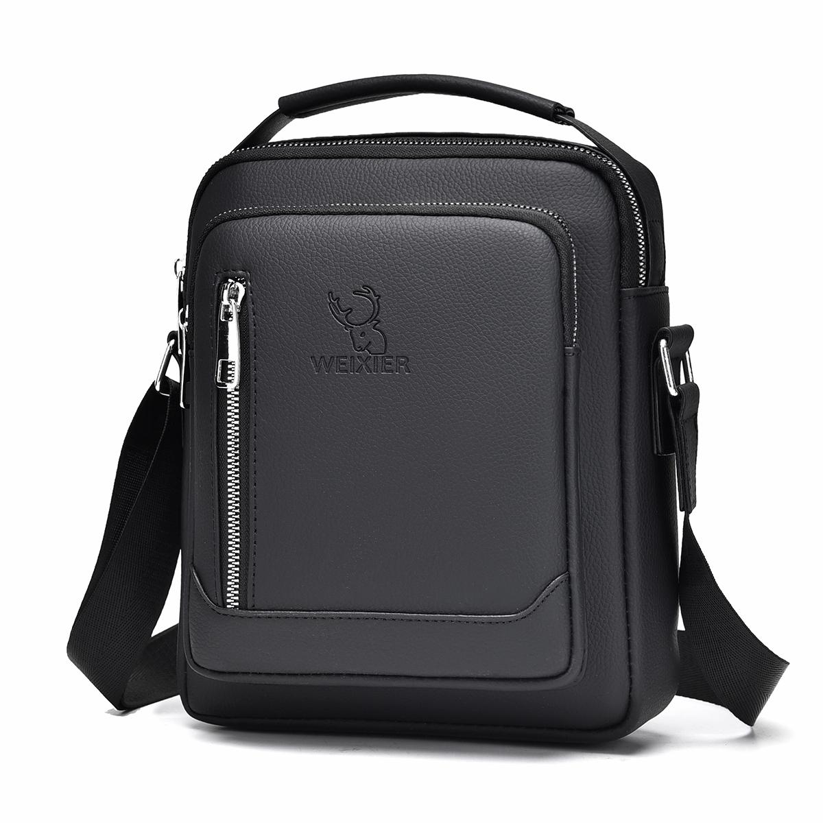 V562-A103649500ADE-202508282316-00 Men Multifunctional Crossbody Bag Versatile Single Shoulder Carry - Black - Image 1