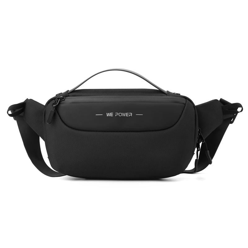 V562-A1037583060DBT-202508290116-00 Multi Functional Men Crossbody Bag Outdoor Sports Waist Bag With Shoulder Strap - Black - Image 1