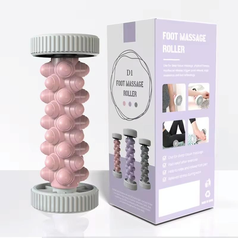 V562-A1038364060DBT-202508292255-00 Plantar Fascia Roller For Home Fitness Muscle Relaxation Tool - Pink - Image 1