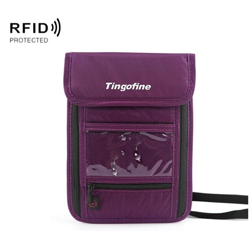 V562-A1039420450DBT-202508281630-00 Travel Document Bag with Rfid Blocking - 21x16cm - Purple - Image 1