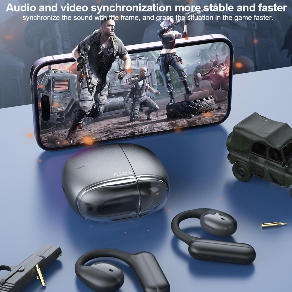 V562-A104809500ADE-202508281416-04 Wireless Bluetooth 5.0 Earphone - Ear-mounted - Dark Grey - Image 5