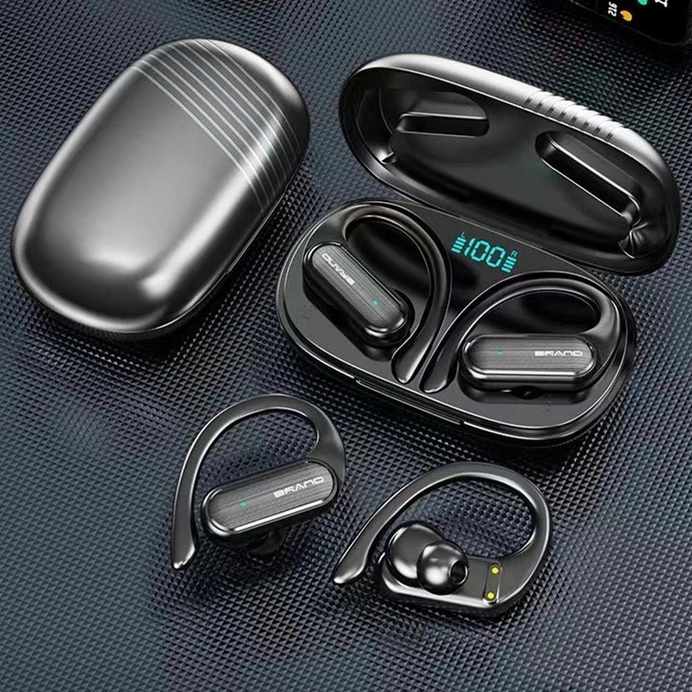 V562-A1061214060DBT-202508271125-02 Waterproof Wireless Bluetooth Earphones with Led Display - Black - Image 3