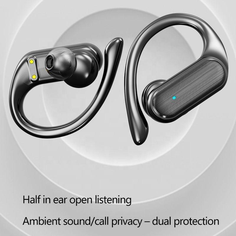 V562-A1061214060DBT-202508271125-06 Waterproof Wireless Bluetooth Earphones with Led Display - Black - Image 7
