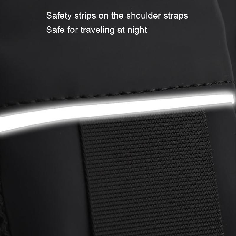 V562-A1068583060DBT-202508290041-14 Anti Theft Men Chest Bag With Password Lock Secure Locomotive Messenger Bag - Black - Image 15