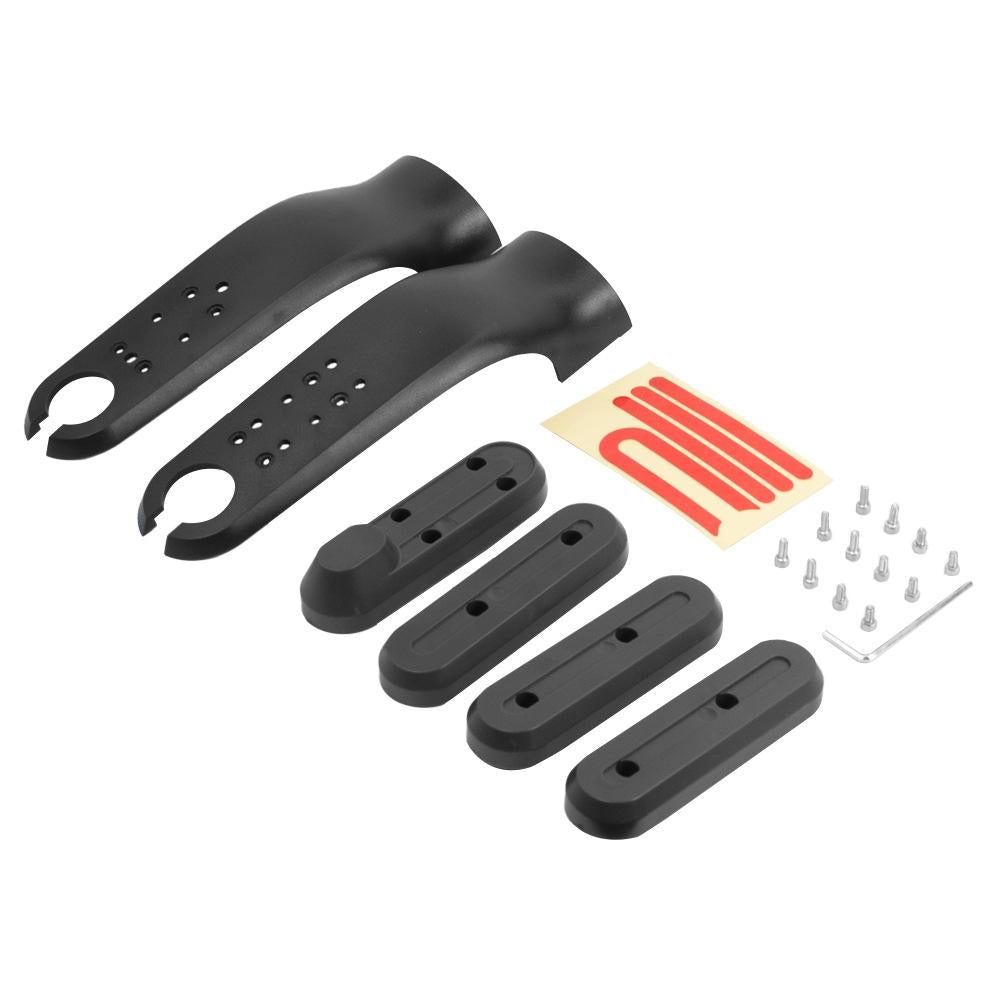 V562-A1069873060DBT-202508282127-00 Xiaomi M365 / Pro / 1s Skateboard Front Fork Protection Set with Reflecting Bar - Black - Image 1