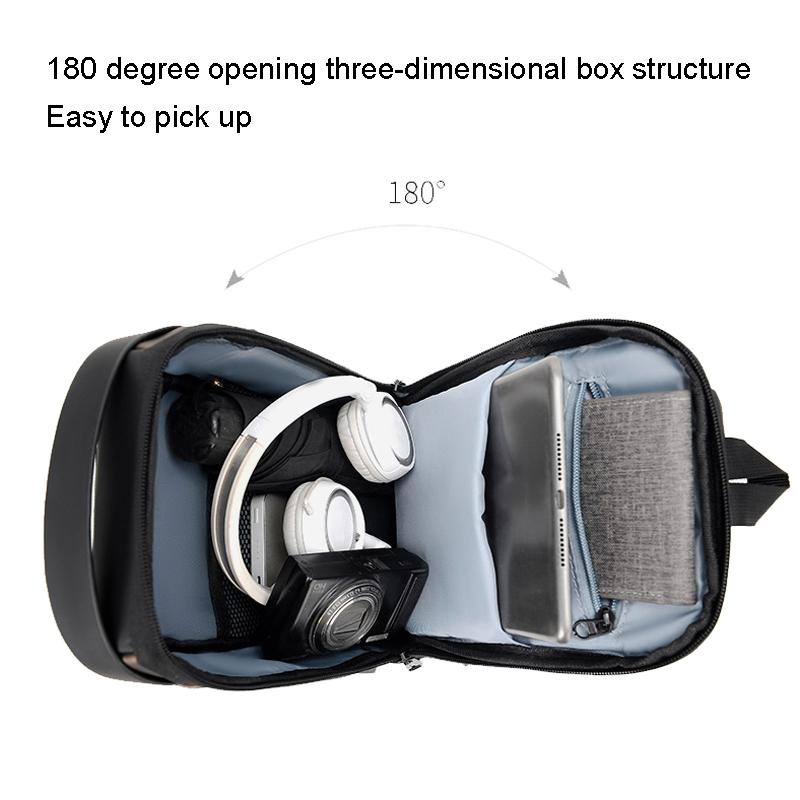 V562-A1072633060DBT-202508282340-03 Anti Theft Men Shoulder Bag With Usb Charging Port - Black - Image 4