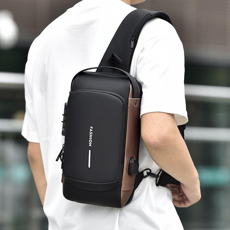 V562-A1072633060DBT-202508282340-07 Anti Theft Men Shoulder Bag With Usb Charging Port - Black - Image 8