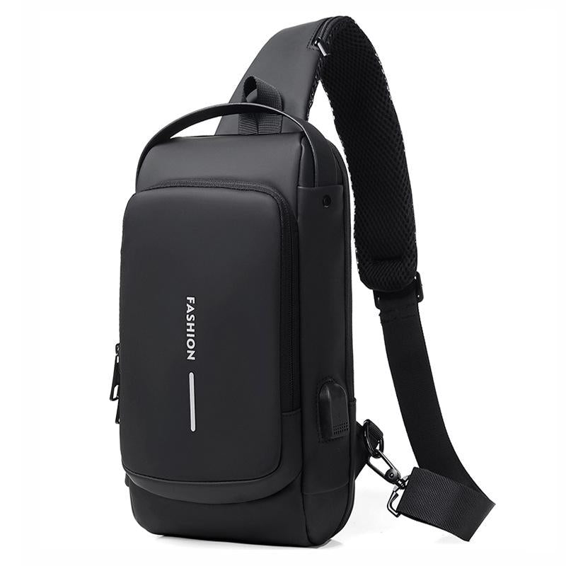 V562-A1072633060DBT-202508282340-08 Anti Theft Men Shoulder Bag With Usb Charging Port - Black - Image 9