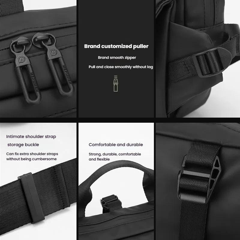 V562-A1074175060DBT-202508290004-09 3 Point Strap Men Cycling Chest Bag Anti Sway Design - Black - Image 10