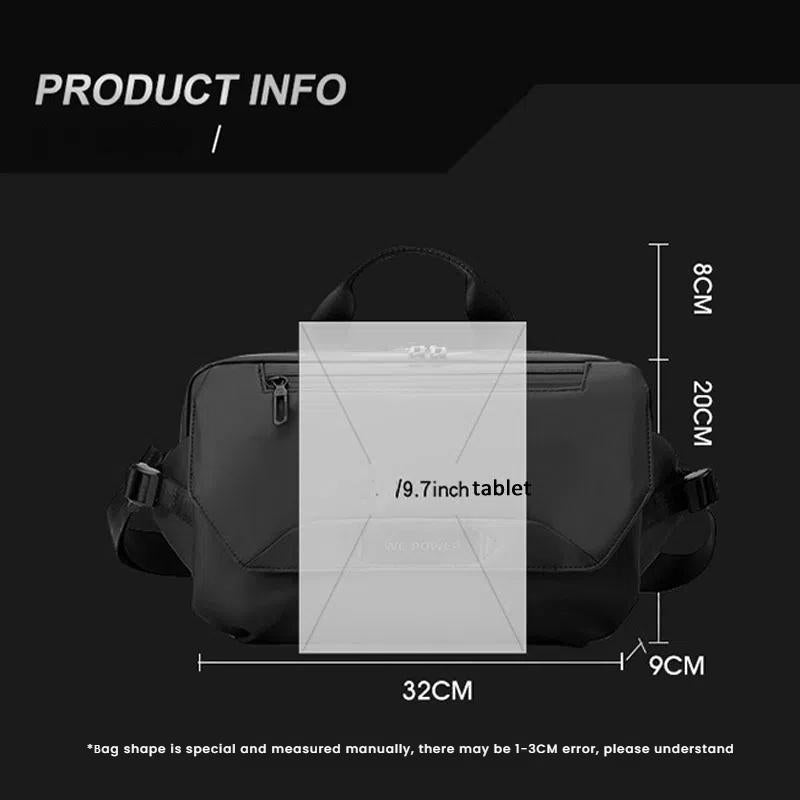 V562-A1074175060DBT-202508290004-10 3 Point Strap Men Cycling Chest Bag Anti Sway Design - Black - Image 11