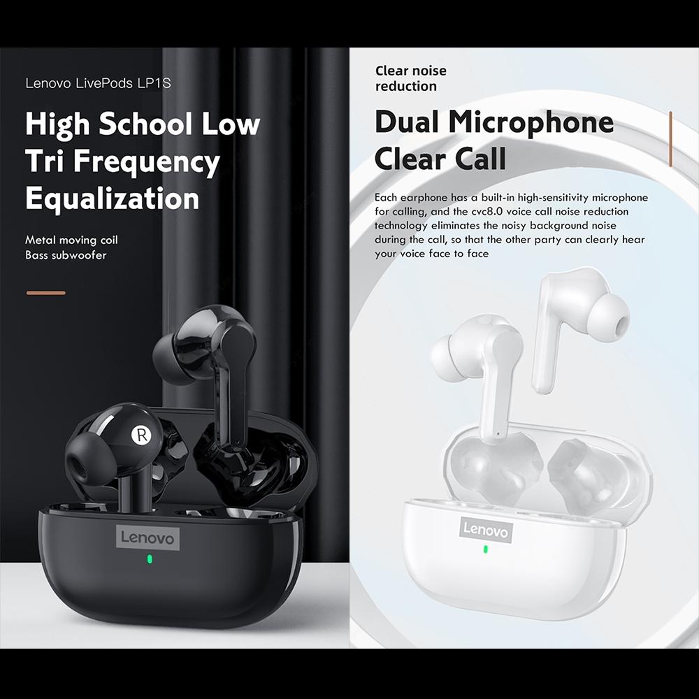 V562-A108278300ADE-202508281330-02 Waterproof Wireless Bluetooth Earphones with Noise Reduction and Hifi Bass - White - Image 3