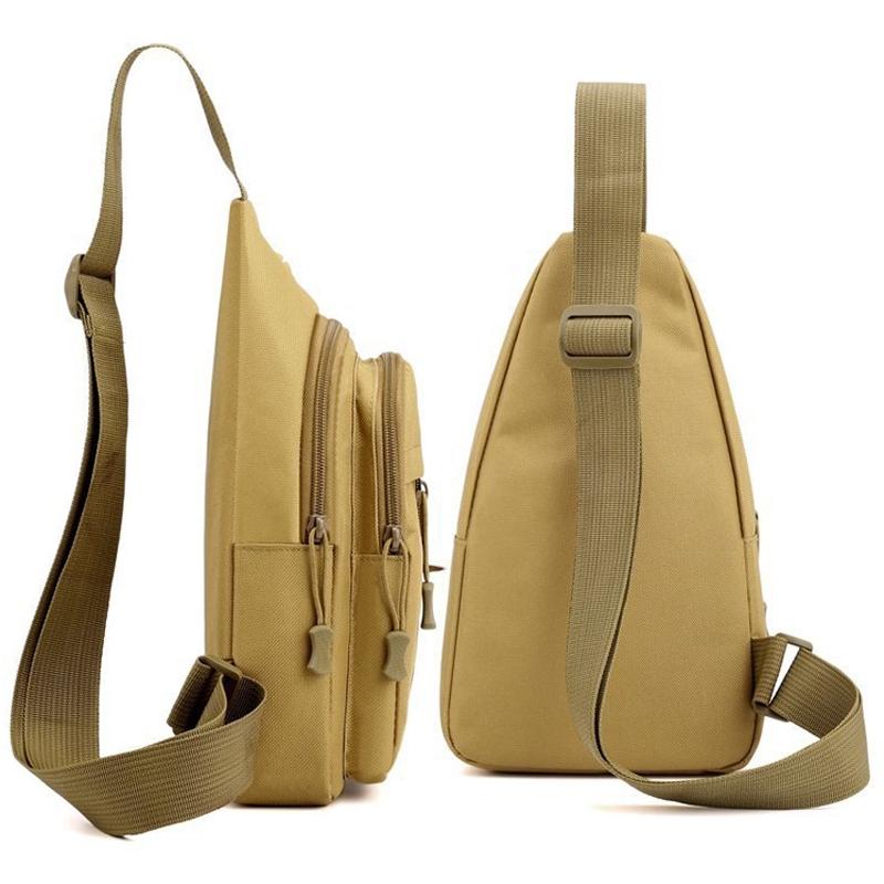 V562-A1083134060DBT-202508282354-04 Messenger Chest Bag Durable Oxford Cloth Shoulder Bag For Outdoor Activities - Khaki - Image 5