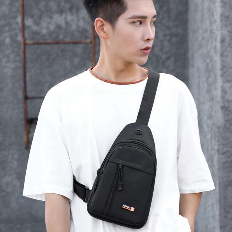 V562-A1083134060DBT-202508282354-10 Messenger Chest Bag Durable Oxford Cloth Shoulder Bag For Outdoor Activities - Khaki - Image 11