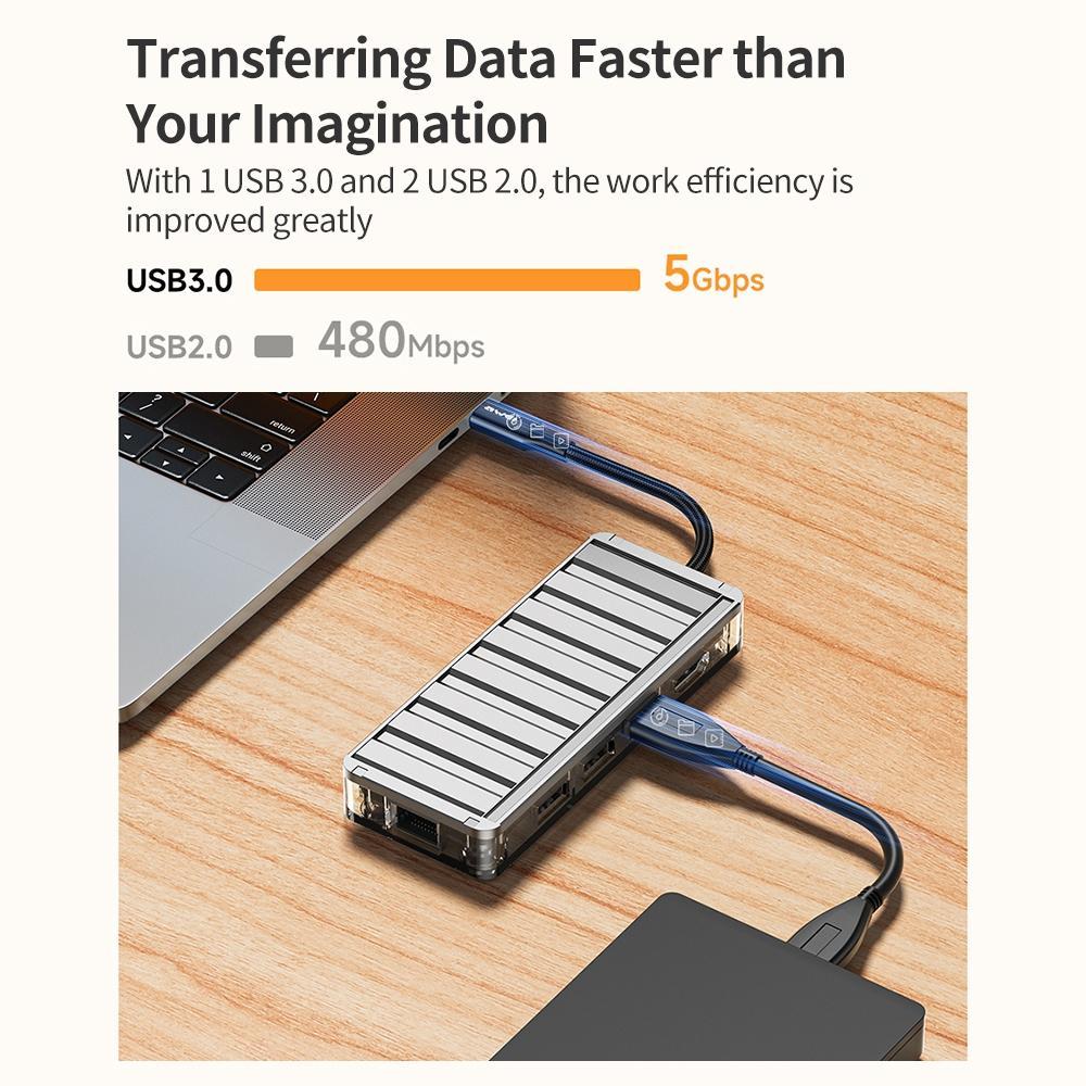 V562-A108535700ADE-202508280625-05 9-In-1 Multi-Function Type-C Hub Adapter Grey - Image 6