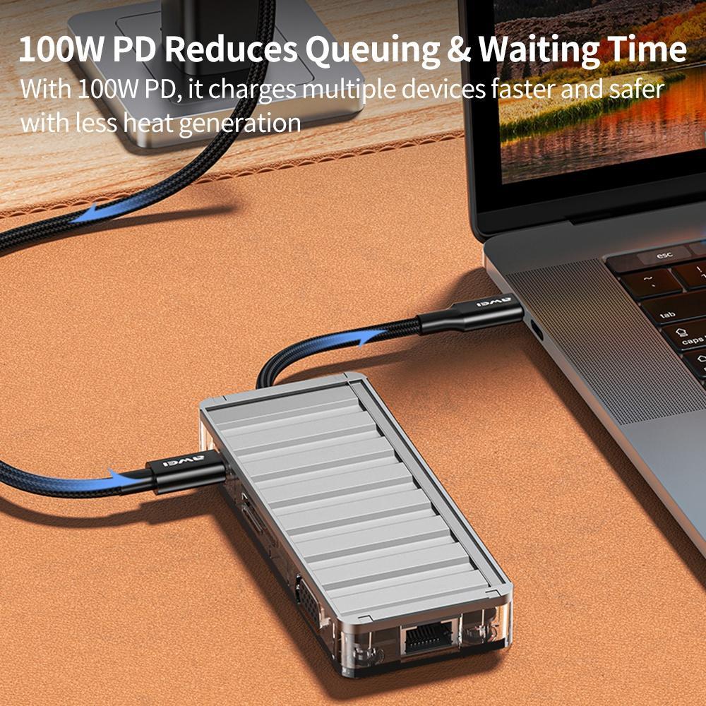V562-A108535700ADE-202508280625-06 9-In-1 Multi-Function Type-C Hub Adapter Grey - Image 7