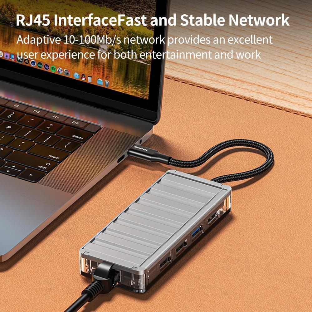 V562-A108535700ADE-202508280625-07 9-In-1 Multi-Function Type-C Hub Adapter Grey - Image 8