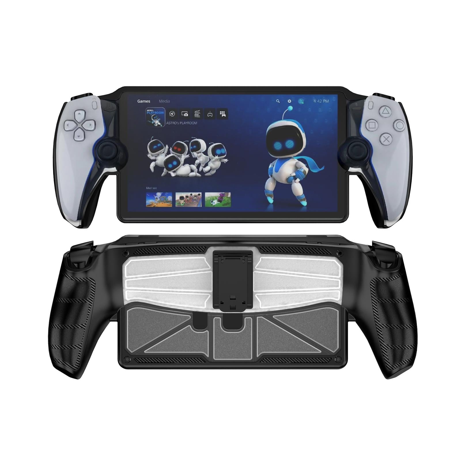 V562-A108801600ADE-202508280937-00 Protective Case with Holder for Sony Playstation Portal Console - Black - Image 1