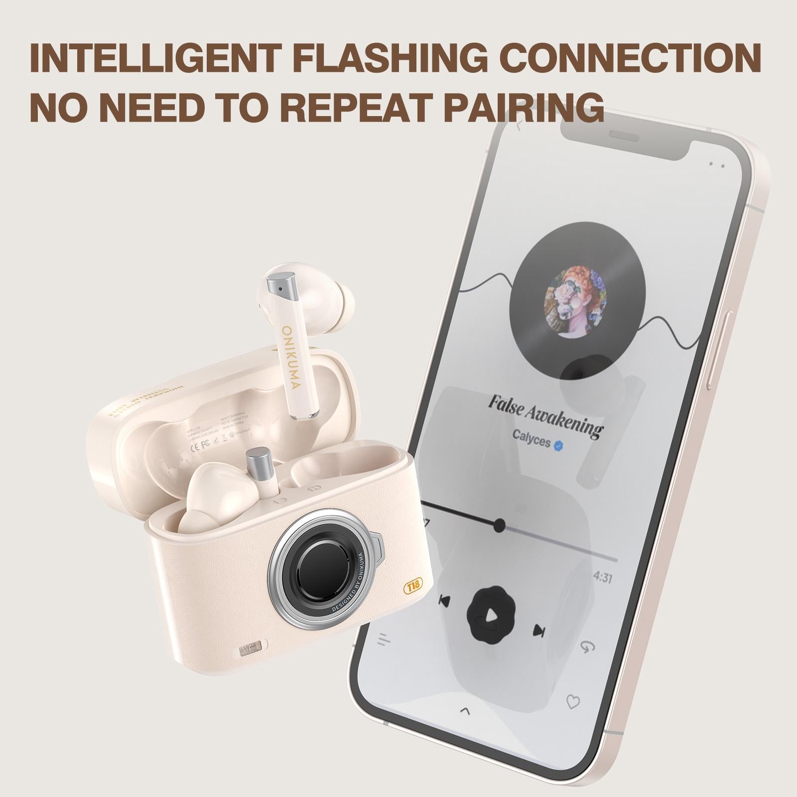 V562-A108922600ADE-202508281320-11 Wireless Bluetooth 5.3 Earbuds - T18 - White - Image 12