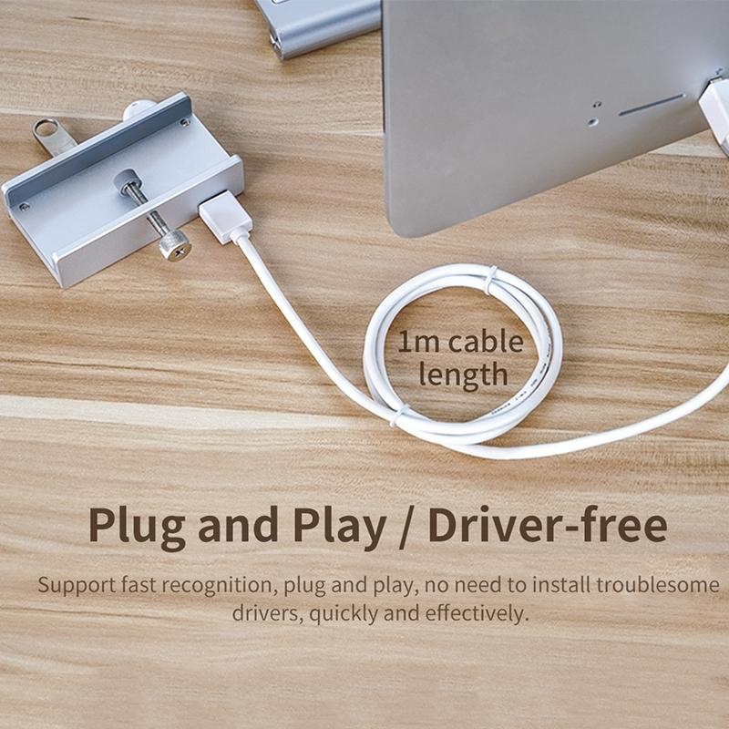 V562-A10896600AYS-202508292125-08 Aluminum 4-Port Usb3.0 Clip Hub Black - Sya00669801A - Image 9