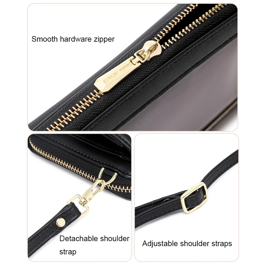 V562-A1098672060DBT-202508291220-04 Anti Theft Rfid Cross Body Phone Bag With Touch Screen - Black - Image 5