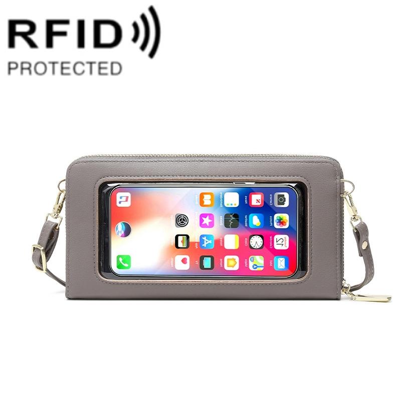 V562-A1098672060DBT-202508291220-13 Anti Theft Rfid Cross Body Phone Bag With Touch Screen - Black - Image 14