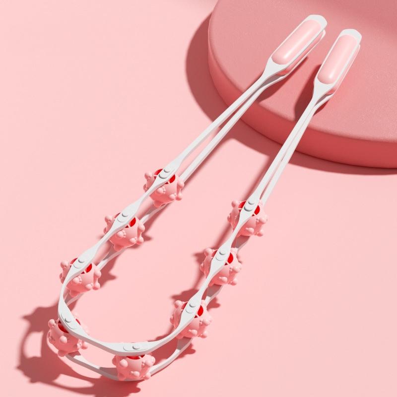 V562-A1099342060DBT-202508292253-03 Manual Shoulder & Back Massager - Yellow - Image 4