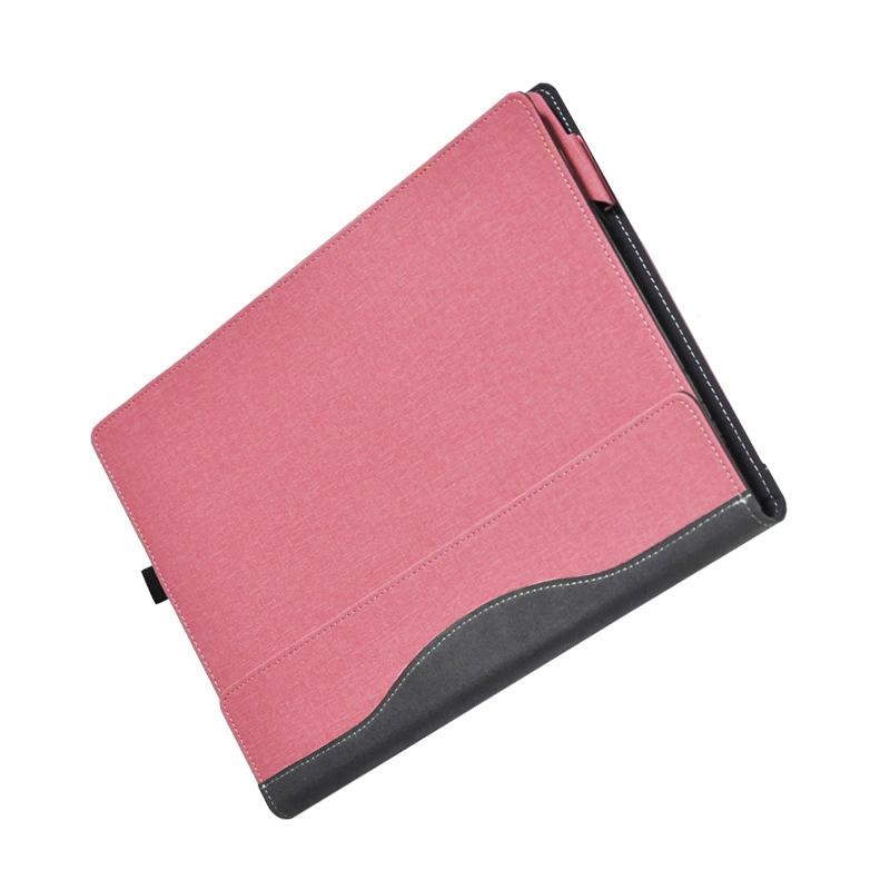 V562-A2050591060DBT-202508290730-00 Yoga 14S 2021 Protective Leather Laptop Case - Pink - Image 1