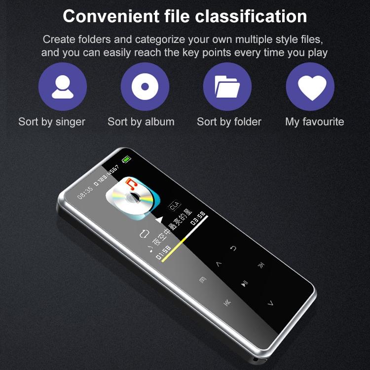 V562-A2071883550DBT-202508280331-04 8Gb Bluetooth Mp3 Player With Touch Screen & Recorder - Image 5