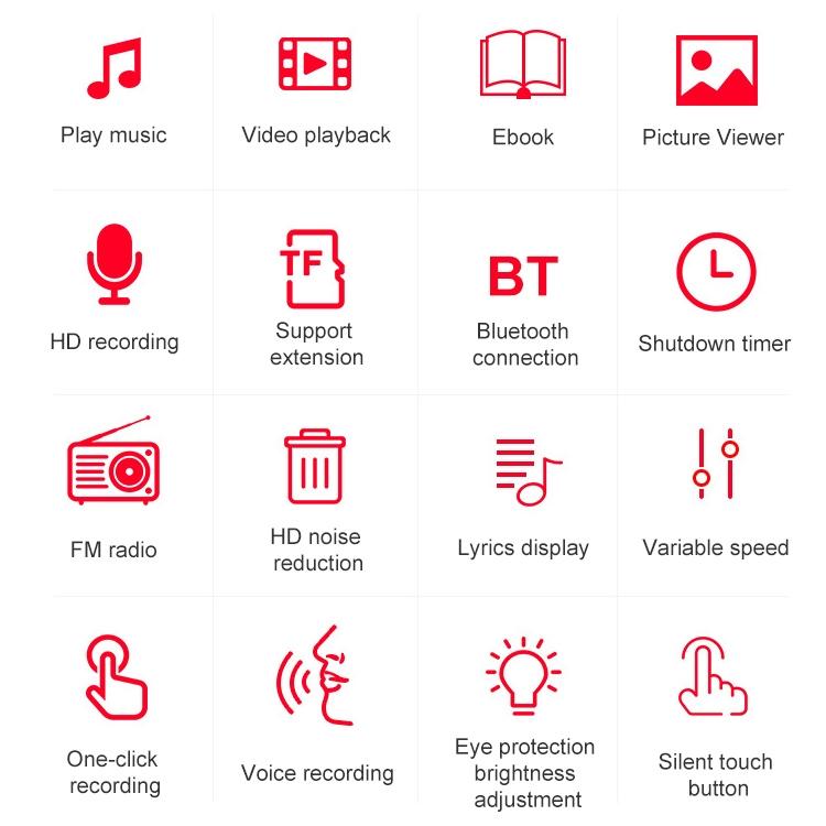 V562-A2071883550DBT-202508280331-09 8Gb Bluetooth Mp3 Player With Touch Screen & Recorder - Image 10