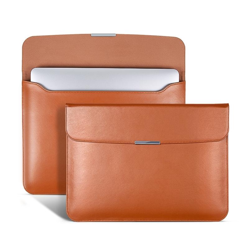 V562-A207899300ADE-202508290354-02 Leather Laptop Sleeve - Ultra-thin and Stylish - Black - Image 3