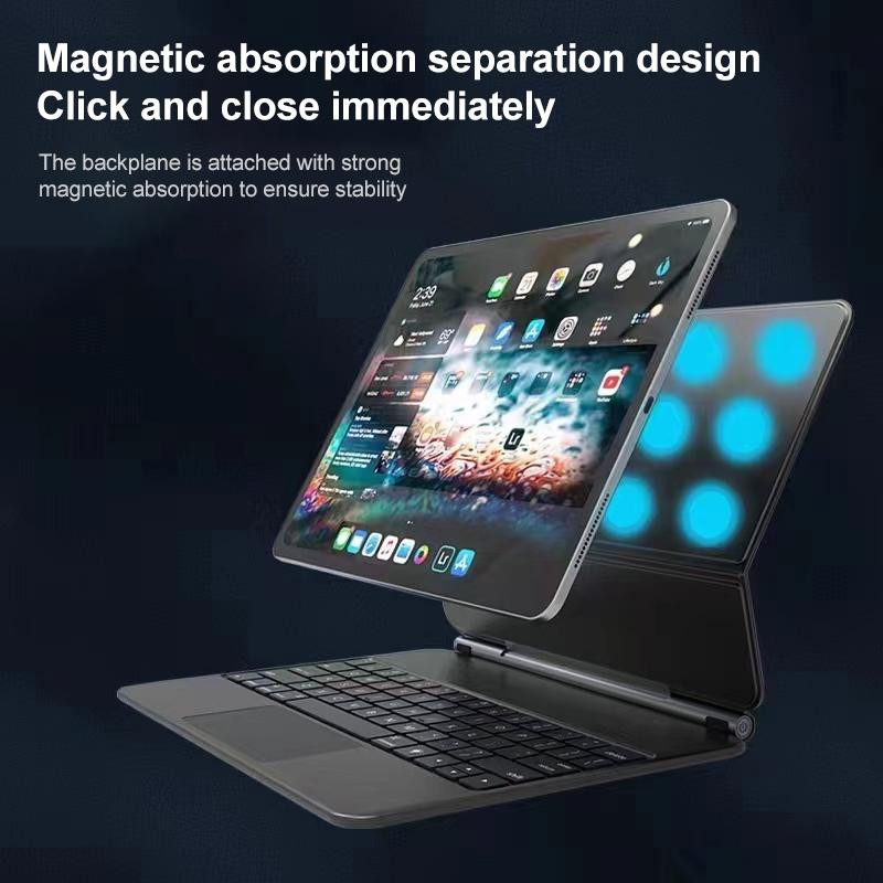 V562-A308859300ADE-202508290620-06 Bluetooth Keyboard Leather Case With Touch Pad - Bp129 - Black - Image 7