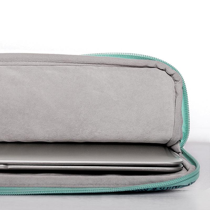 V562-A5061243060DBT-202508272136-04 Green Wave 15 Laptop Sleeve in Pu Leather Print - Image 5