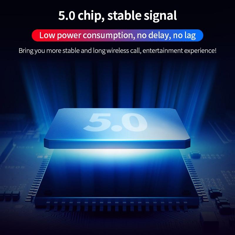 V562-B0105SXPI-202508281521-08 Wireless Bluetooth Earphones - Space Capsule Shape with Magnetic Charging Box & Lanyard - Black - Image 9