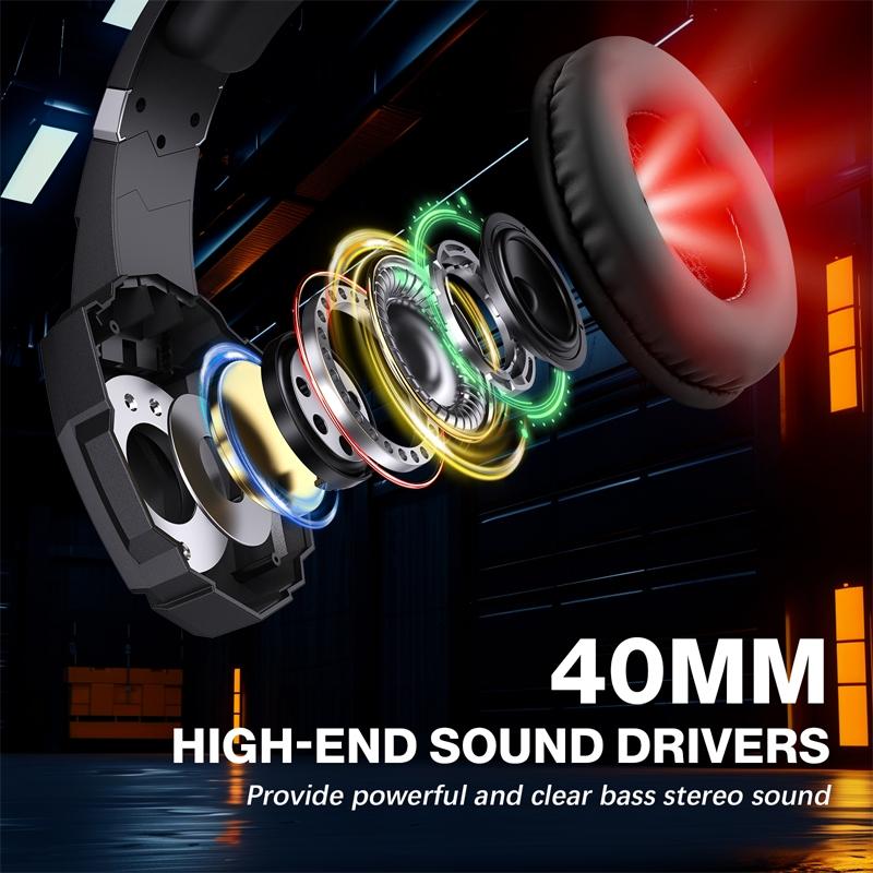 V562-B100644700ADE-202508292216-10 Pro Gaming Headset With Mic 2.1M Cable - Black White - Image 11