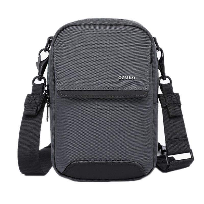 V562-B1016565060DBT-202508282325-00 Waterproof Men Shoulder Bag Multifunctional & Durable - Grey - Image 1