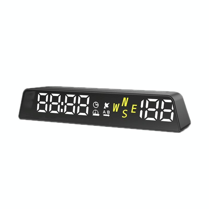 V562-B1017225060DBT-202508290810-00 Usb Powered Hd Vehicle Altitude Meter Hud Display - White - Image 1