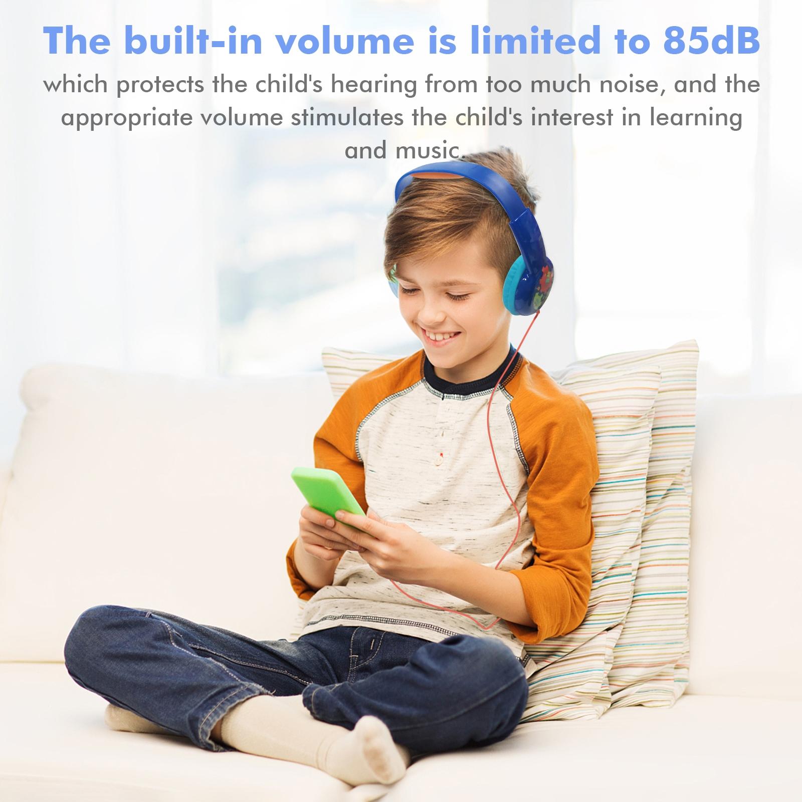 V562-B101726100AYS-202508292146-03 Portable Children'S Wired Headphones - Black Yellow - Image 4