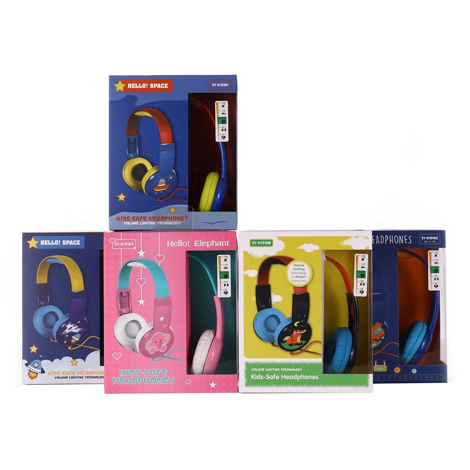 V562-B101726100AYS-202508292146-08 Portable Children'S Wired Headphones - Black Yellow - Image 9
