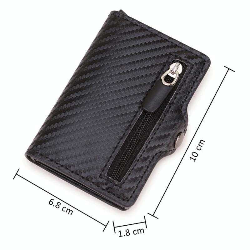 V562-B102627300ADE-202508282030-02 Multi-card Rfid Leather Holder with Metal Accent - Gold - Image 3