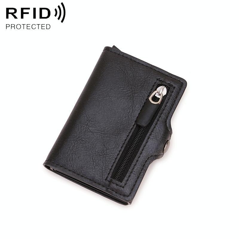 V562-B102627300ADE-202508282030-09 Multi-card Rfid Leather Holder with Metal Accent - Gold - Image 10