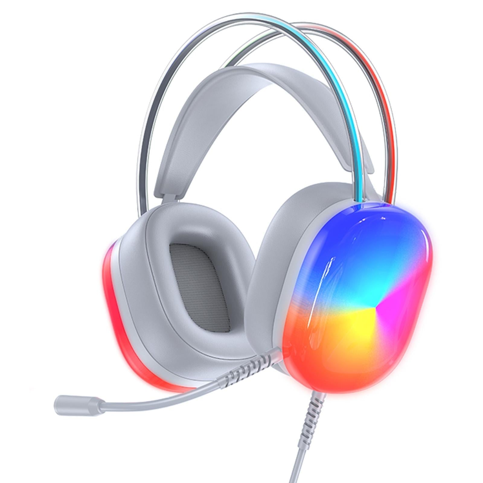 V562-B103205700ADE-202508292111-01 Pro Luminous Wired Headphones 2M Cable - White - Image 2