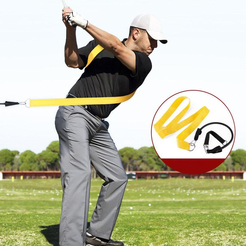 V562-B1032554060DBT-202508290146-03 Golf Swing Training Belt for Improved Fitness and Technique - Yellow - Image 4