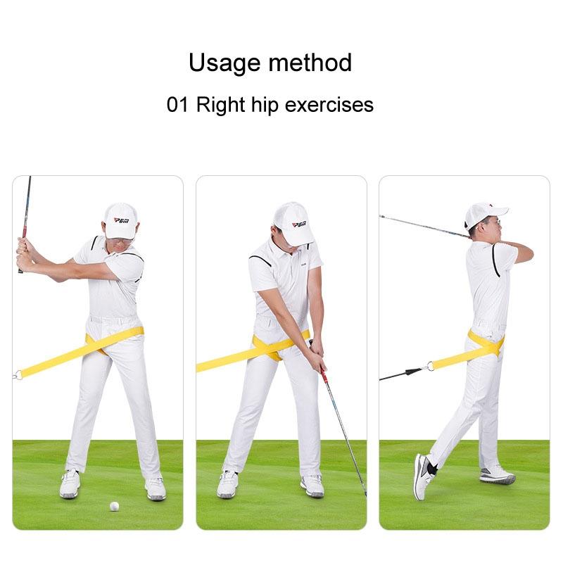V562-B1032554060DBT-202508290146-05 Golf Swing Training Belt for Improved Fitness and Technique - Yellow - Image 6